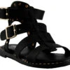 Tasty 17k Little Girls Caged Buckle Flat Sandals -Bamboo Store 0c355f38b806e999ff6479fafa07f69f