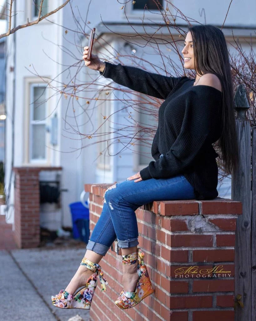 Bamboo Choice 63 Womens Floral Wrap High Heel Wedges 6 Bamboo Choice 63 Womens Floral Wrap High Heel Wedges - Image 4