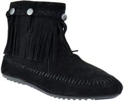 Cherokee 01 Womens Ankle Fringe Boots