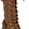 Mango 27k Girls Knee High Lace Up Combat Boot