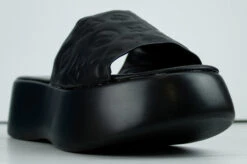 Agave 01 Women's Embossed Wide Band Platform Slides -Bamboo Store Agave 01 5