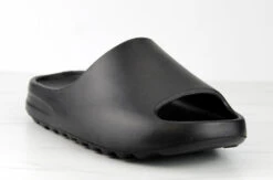 Agency 01 Womens Horizontal Grooved Outsole Slides -Bamboo Store Agency01Black 1