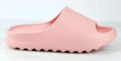 Agency 01 Womens Horizontal Grooved Outsole Slides -Bamboo Store Agency01Pink 2