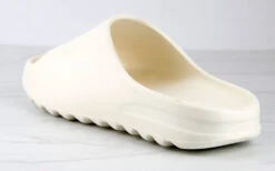 Agency 01 Womens Horizontal Grooved Outsole Slides -Bamboo Store Agency01White 3