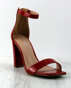 Alexis-9 Womens Single Band Block Heeled Sandals -Bamboo Store Alexis 9 2