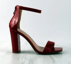 Alexis-9 Womens Single Band Block Heeled Sandals -Bamboo Store Alexis 9 3