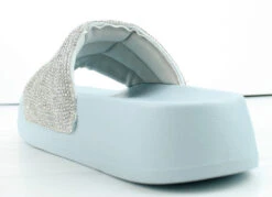 Amor 1 Women's Rhinestone Single Band Platform Slides -Bamboo Store Amor1 6