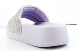 Amor 1 Women's Rhinestone Single Band Platform Slides -Bamboo Store Amor1 9