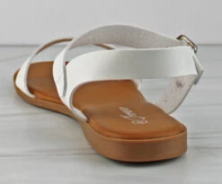 Forever Ample 72 Women's Single Band Buckled Flat Sandals -Bamboo Store Ample72 3