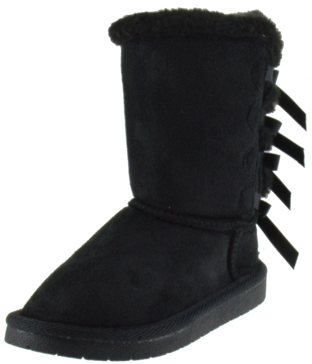 Ann 34K Girls Shearling Bowtie Fur Boots 9 Ann 34K Girls Shearling Bowtie Fur Boots - Image 7