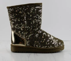 Forever Annie 42 Women's Sequined Mid Calf Shearling Slip OnBoots -Bamboo Store Annie 42 9