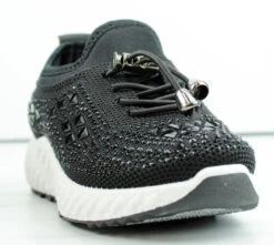 Arci Y Little Girl's Drawstring Gem Embellished Sneakers