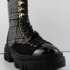 Artistic 2 Women's Zip Up Lace Up Chunky Combat Boots -Bamboo Store Artistic2 6