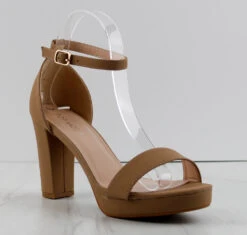 Asia-1 Womens High Heeled Ankle Strap Dress Heels -Bamboo Store Asia 1 2