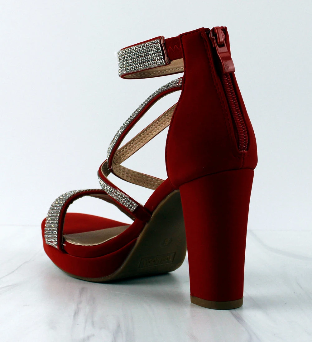 Asia 66 Women's Cross Strapped Platform Heeled Sandals 5 Asia 66 Women's Cross Strapped Platform Heeled Sandals - Image 3