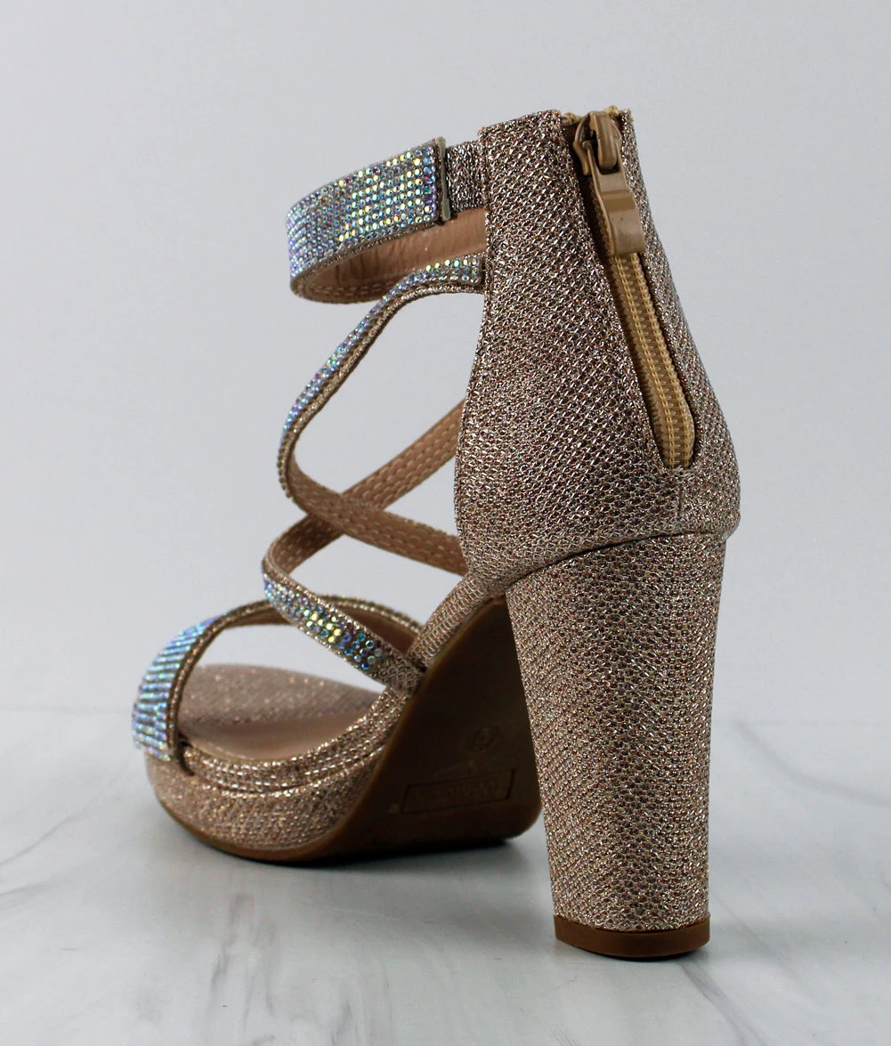 Asia 66 Women's Cross Strapped Platform Heeled Sandals 11 Asia 66 Women's Cross Strapped Platform Heeled Sandals - Image 9