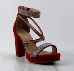 Asia 66 Women's Cross Strapped Platform Heeled Sandals