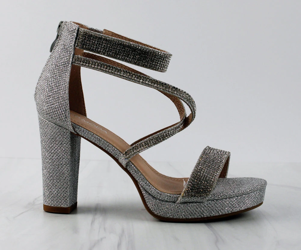 Asia 66 Women's Cross Strapped Platform Heeled Sandals 13 Asia 66 Women's Cross Strapped Platform Heeled Sandals - Image 11