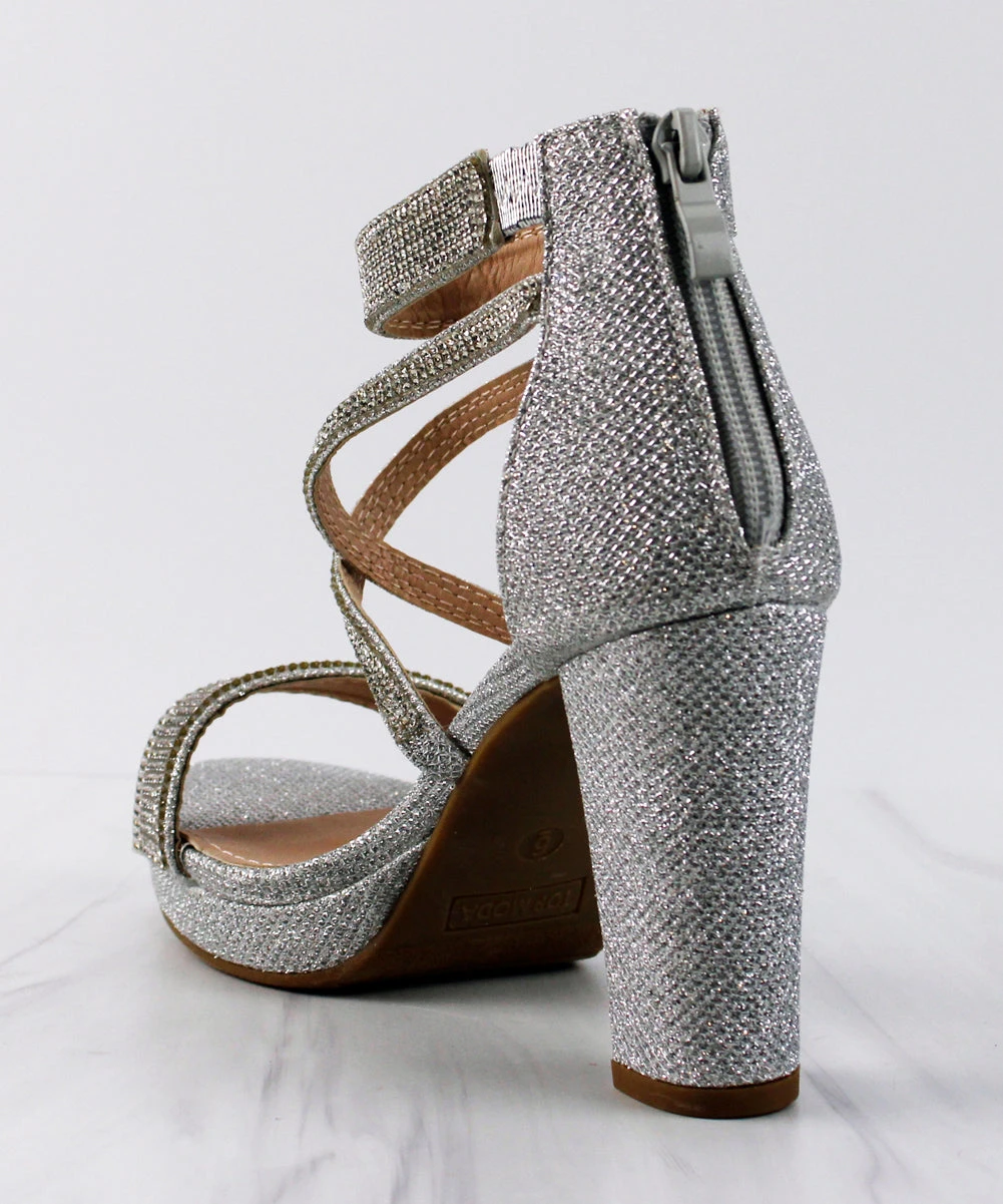 Asia 66 Women's Cross Strapped Platform Heeled Sandals 14 Asia 66 Women's Cross Strapped Platform Heeled Sandals - Image 12