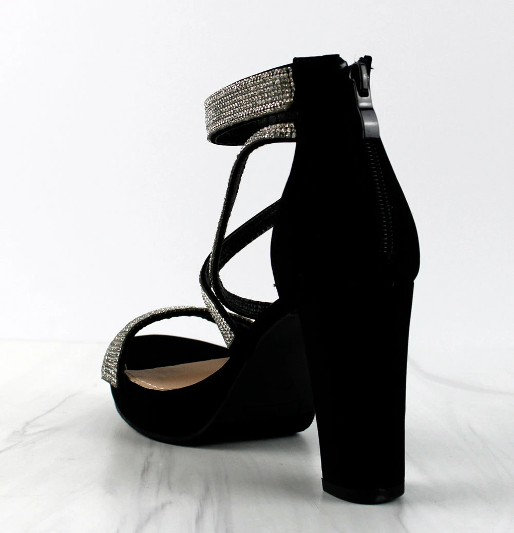 Asia 66 Women's Cross Strapped Platform Heeled Sandals 8 Asia 66 Women's Cross Strapped Platform Heeled Sandals - Image 6