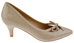 Forever Aubree 17 Womens Kitten Heel Pointed Toe Pumps -Bamboo Store Aubree17Beige 2