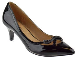 Forever Aubree 17 Womens Kitten Heel Pointed Toe Pumps -Bamboo Store Aubree17Black 1