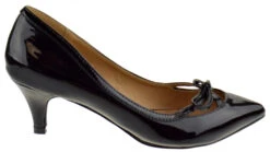 Forever Aubree 17 Womens Kitten Heel Pointed Toe Pumps -Bamboo Store Aubree17Black 2