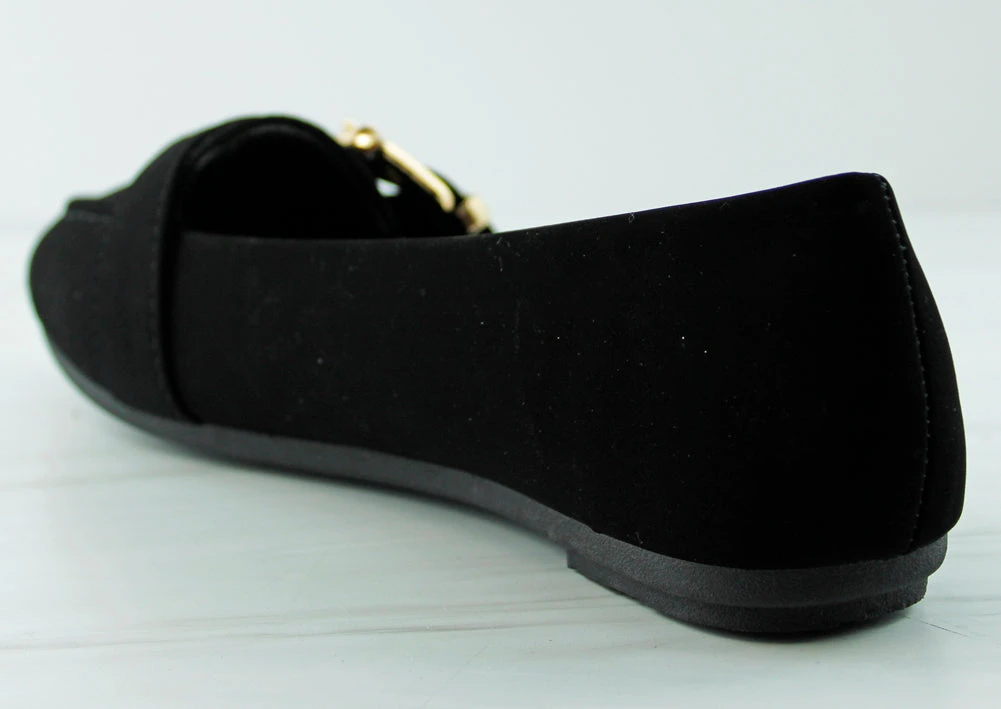 Audrey 8 Women's Almond Toe Buckled Comfort Flats 5 Audrey 8 Women's Almond Toe Buckled Comfort Flats - Image 3