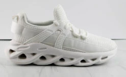 Forever Brave 12 Women's Textured Hallow Carved Outer Sole Sneakers -Bamboo Store BRAVE 12 3