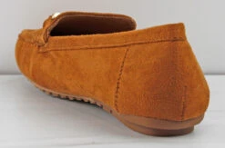 Bavel 1 Women's Metal Accent Round Toe Comfort Flats -Bamboo Store Bavel 1Tan 3