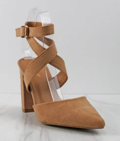 Bamboo Bellflower 51 Women's Ankle Strap W/ Open Back Pumps -Bamboo Store Bellflower 51 2 74af40fa 75dd 4fed a1d6 4490710b28e9