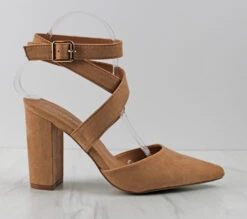 Bamboo Bellflower 51 Women's Ankle Strap W/ Open Back Pumps -Bamboo Store Bellflower 51 3 d7addeaf 3f3d 4ac6 8bd2 835ea00ad02b