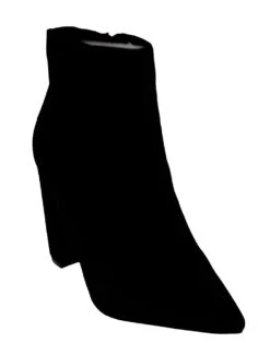 Bamboo BellFlower 09 Womens Chunky Heeled Pointed Toe Ankle Booties -Bamboo Store BellflowerBlack 1