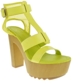 Benjamin 9 Womens T Strap High Heel Sandal -Bamboo Store Benjamin09Yellow 1