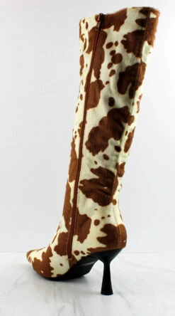 BETSY Cow Print MidHeeled Knee High Boots -Bamboo Store Betsy 1 6cc4ee35 cb89 4588 b9ef 0a488d8fd29e