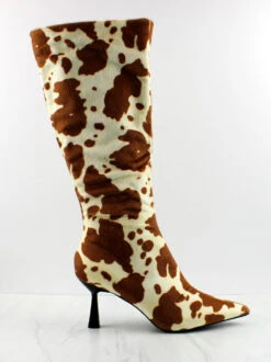 BETSY Cow Print MidHeeled Knee High Boots -Bamboo Store Betsy 3 72522466 5a46 4e94 bc25 6148c0a099d7