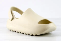 Bev Little Kids Detachable Ankle Strap Grooved Outsole Sandal Slides 26 Bev Little Kids Detachable Ankle Strap Grooved Outsole Sandal Slides -Bamboo Store BevBeige 1