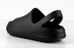 Bev Little Kids Detachable Ankle Strap Grooved Outsole Sandal Slides 31 Bev Little Kids Detachable Ankle Strap Grooved Outsole Sandal Slides -Bamboo Store BevBlack 3