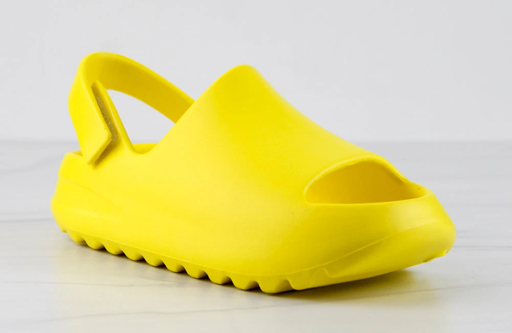 Bev Little Kids Detachable Ankle Strap Grooved Outsole Sandal Slides 6 Bev Little Kids Detachable Ankle Strap Grooved Outsole Sandal Slides - Image 4