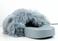 Biselle Womens Flat ComfortFur Slides -Bamboo Store Biselle 12