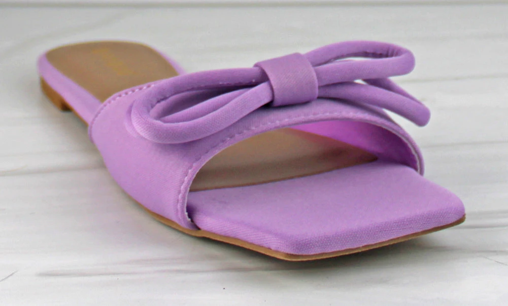 Bamboo Block 85 Women's Wide Band Bow Embellished Flat Sandals 3 Bamboo Block 85 Women's Wide Band Bow Embellished Flat Sandals