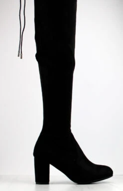 Bonita-02 OK Women's Drawstring Over The Knee Round Toe Boots 7 Bonita-02 OK Women's Drawstring Over The Knee Round Toe Boots -Bamboo Store Bonita02