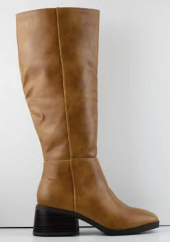 Bamboo Boom 02 Women's Knee High Low Heeled Riding Boots 13 Bamboo Boom 02 Women's Knee High Low Heeled Riding Boots -Bamboo Store Boom02 3