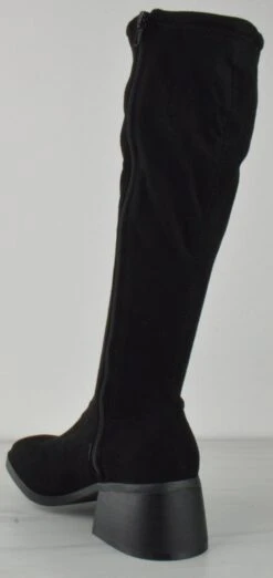 Bamboo Boom 05 Women's Knee High Square Toe Low Block Heeled Boots 7 Bamboo Boom 05 Women's Knee High Square Toe Low Block Heeled Boots -Bamboo Store Boom05black 1