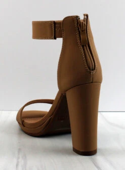 Claire-1 Womens Block High Heeled Open Toe Sandals -Bamboo Store CLaire 1 1 a2fbcd78 ae76 46ee aeb0 e214ee87f33b