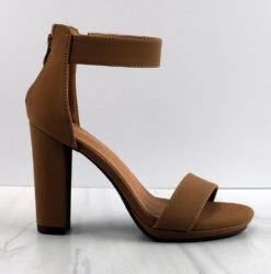 Claire-1 Womens Block High Heeled Open Toe Sandals -Bamboo Store CLaire 1 3 39a9fe52 c8c3 4b73 b8b9 d7d9df7516f6