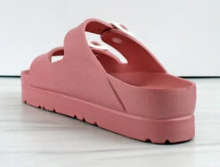 Cali Vibez Womens Double Buckle Strap Platform Sandals -Bamboo Store CaliVibez 1