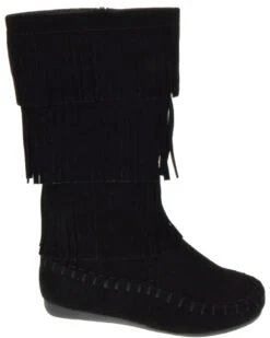 Forever Candice 48 Women's Fringe Knee High Boot -Bamboo Store Candice48kBlack 2