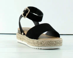 Candide 1K Little Girls Platform Espadrille Open Toe Sandals