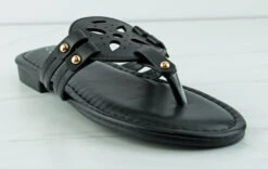 Forever Cheerful 82 Women's T-Strap Medallion Flat Sandal